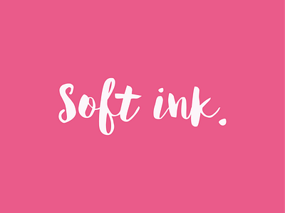 Soft Ink Visual Identity branding visual identity