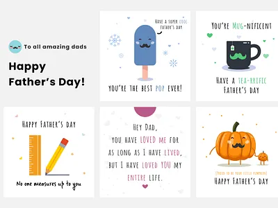 Father's day card designs branding design graphic design icon illustration illustrator logo minimal typography ui ux vector web website