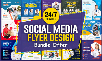 Social Media Post Bundle Offer ads advertisement banner design branding business corporate design flyer graphic design instagram post marketing social media post template web banner