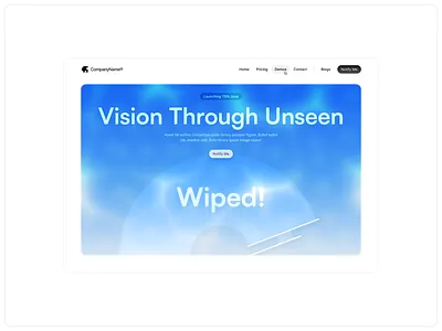 🥽 Wiped! from the archives archive detailed faiz finestmelon glass hero hero section water web design wiped