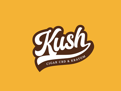 Kush Cigar CBD & Kratom Branding brand guidelines branding cigar logo graphic design logo vape logo wordmark logo