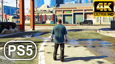 GTA 5 PS5 Gameplay 4K 60FPS 3d animation graphic design ui