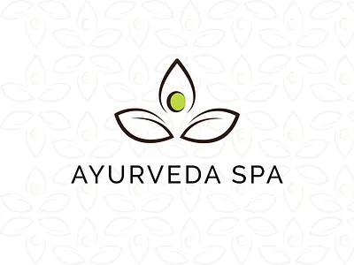 Ayurveda Spa Branding brand identity design branding graphic design green logo logo meditation meditation logo peaceful logo spa logo