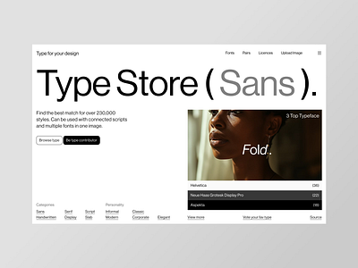 Type Store - Type Foundry Website be contributor concept download font download font for free edit font figma font design font shope font website free for use homepage landing page sans font sans serif font serif type foundry type store ui design website website for font
