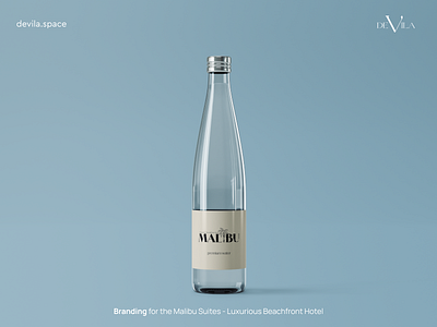 Branding for the Malibu Suites - Luxurious Beachfront Hotel beachfront hotel brand brand identity branding branding hotel design design water figma graphic design identity logo logotype typography water