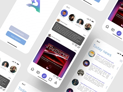 IA-VENIR ai logo newsletter social media ui ux