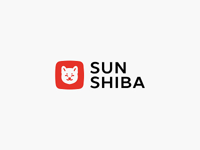 Logo for Japanese food delivery branding cafe character cute delivery dog food food japanese graphic design identity japan japanese dog logo red restaurant shiba