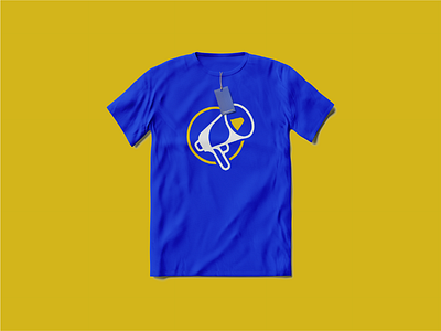 T-shirt design blue branding design graphic illustration illustrations logo manypixels minimal t shirt design ui