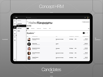 HRM Concept clean ui