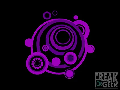 Cutout pink/purple mosaic-style vector cropcircle mandala mosaic vector