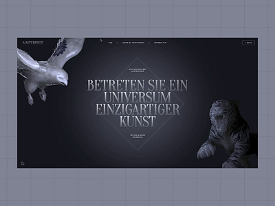 Web Design ➔ Masterpiece Tattoo Studio Berlin 3d blender design figma illustration layout web design webflow