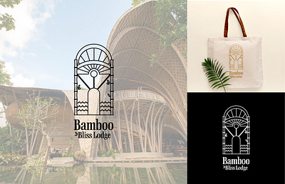 Bamboo Bliss Lodge Logo Design branding graphic design logo logo design minimalist logo minimalist logo design modern logo modern logo design