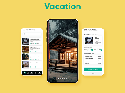 Mobile App for Vacation adobe photoshop figma holiday illustrator iphone middleman mobile app property rentalproperty travel travelagent travelapp trip vacation vacationrentalmarketplace vacationrentalreviews vacationrentaltips