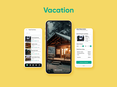 Mobile App for Vacation adobe photoshop figma holiday illustrator iphone middleman mobile app property rentalproperty travel travelagent travelapp trip vacation vacationrentalmarketplace vacationrentalreviews vacationrentaltips