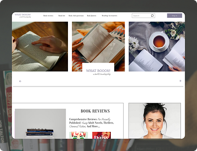 What Book? - The book & traveling blog app blog branding design ui ux web