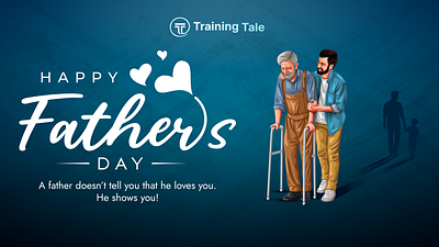 Happy Father's Day Post Design branding design graphic design illustration logo typography vector