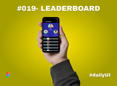 Leaderboard |#dailyUI| branding creative dailyui dailyuichallenge design figma game graphic design illustration leaderboard logo mobileui ui ux vector