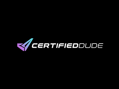 Project - Certified Dude brand branding cd certificate certified certified dude check checkmark graphic design letter cd logo logo projects