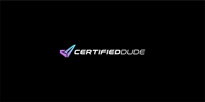 Project - Certified Dude brand branding cd certificate certified certified dude check checkmark graphic design letter cd logo logo projects