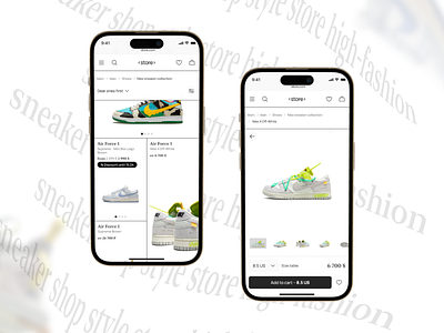 Sneaker shop concept branding ecommerce figma mobile shop sneacker style ui web