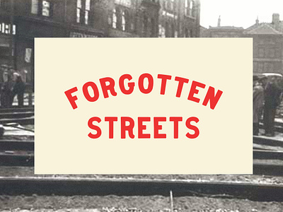 Forgotten Streets Tram Co graphic design typography vintage visual identity