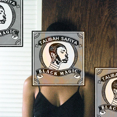 Talibah Safiya EP released "Black Magic" apparel design illustration vintage design