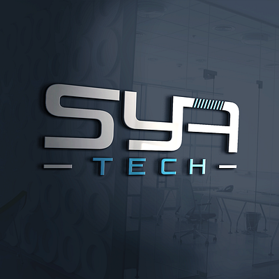 "SYA TECH" LOGO DESIGN branding design graphic design logo