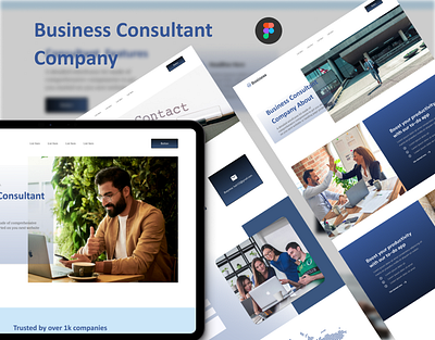 Business Consultant Company UI Design figma ui website template
