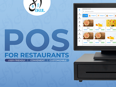 POS "OKUL" Social Media Post 🖥️ branding design facebook post graphic design instagram post logo social media post vector