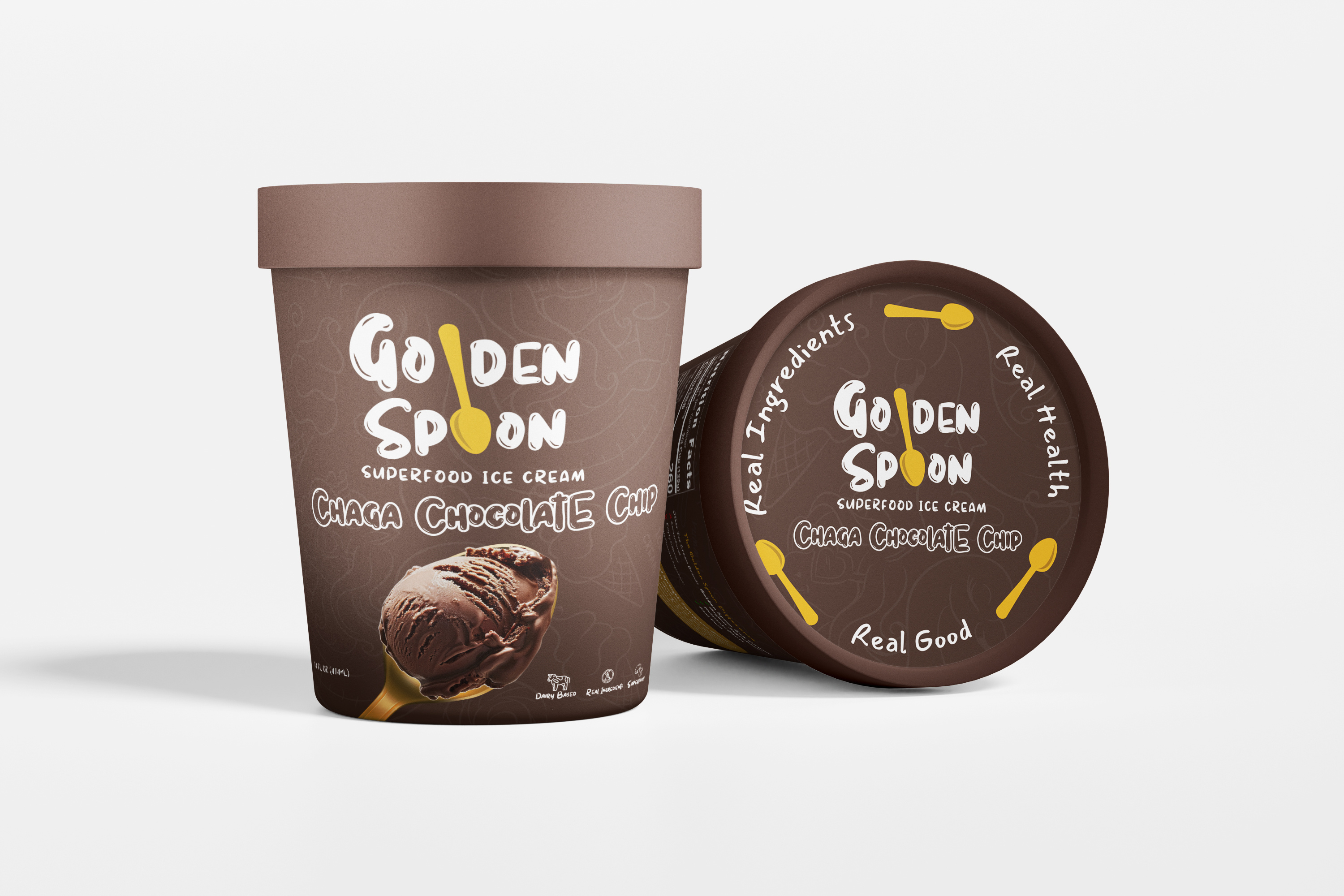 Example of Ice Cream Cup Label Packaging Design