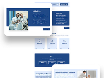 Comfy Hospice Care design hospice care landing page ui ui design web web design web template