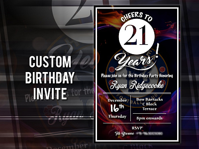 Birthday Invite birthday design invite social