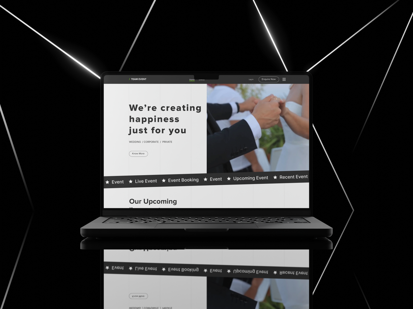 Event planning website animation event event planning website figma interactiondesign ui uiux design website