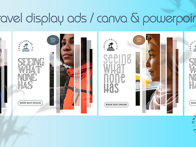 1:1 Travel Display Ads with Canva & PowerPoint advert advertising animation branding canva powerpoint template