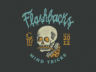 Flashbacks. apparel badge design graphic design illustration lettering logo t shirt