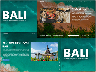 BALI 🏝️🏖️🌴 bali barong figma holiday landingpage parallax prototype scrolling simple slider ui website