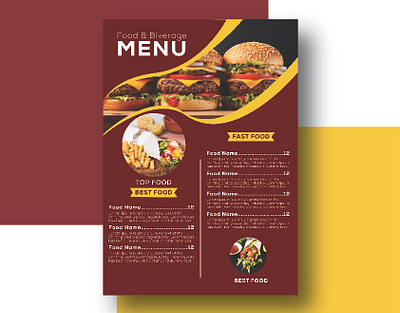 food menu design food food menu graphic design menu poster