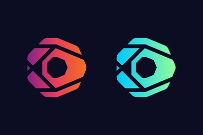 Geometric Gradient Logo Symbol design graphic design logo