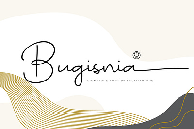 Bugisnia - Monoline Script Font brand branding creative design font logo logo design logotype products typeface typography