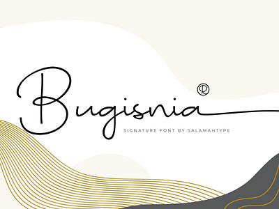 Bugisnia - Monoline Script Font brand branding creative design font logo logo design logotype products typeface typography