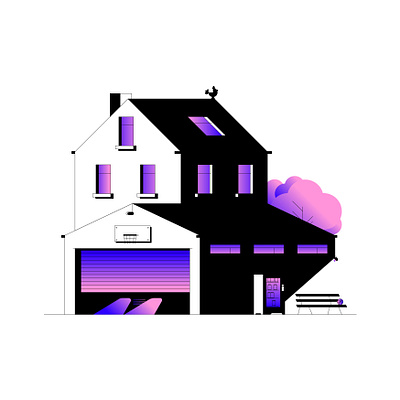 a house branding design graphic design home house icon illustration line minimal retro simple ui