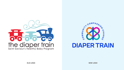 Diaper Train Rebrand angel oak creative brand branding graphic design illustration logo ministry nonprofits typography
