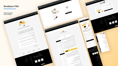 BimeBazar Website app application design product product design pwa ui ux website