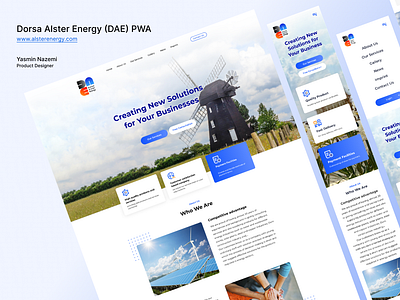 Dorsa Alster Energy Website design mobile product design ui ux website