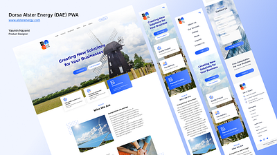 Dorsa Alster Energy Website design mobile product design ui ux website
