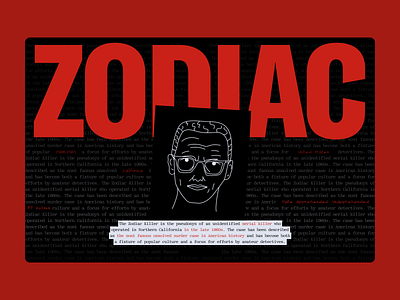 Zodiac | Content page bold design fear graphic design illustration longread ui web design