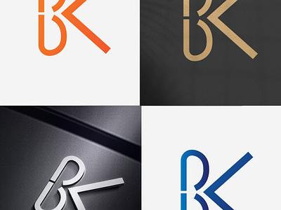 BK logo Mark bk logo branding colorful design graphic design icon letter mark logo logo design logo inspire logo type vector