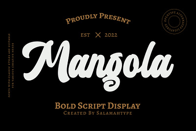 Mangola - Modern Bold Script bold font bold script brand branding creative design font letttering logo products script font typeface typography ui