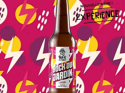 "Bock du Jardin" beer label · Bock à l'Ouest craft brewery beer brand design brand identity branding craft beer craft brewery design graphic design illustration logo