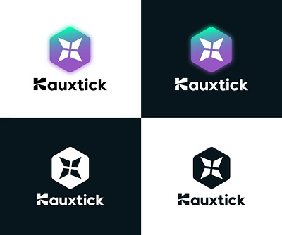 Kauxtick's logos brand branding design graphic design kauxtick logo mark